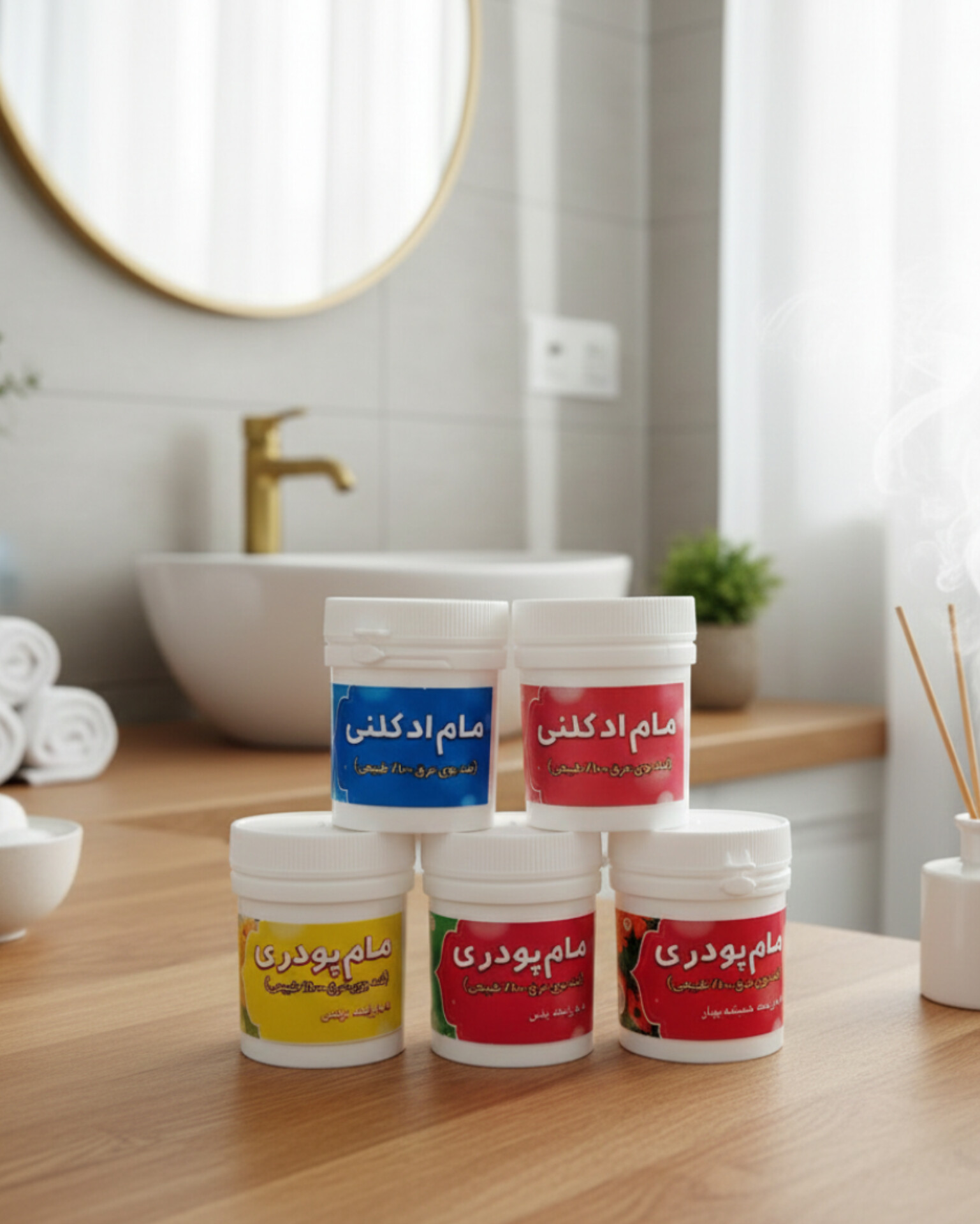 مام پودری طبیعی خوشبوکننده و ضد حساسیت